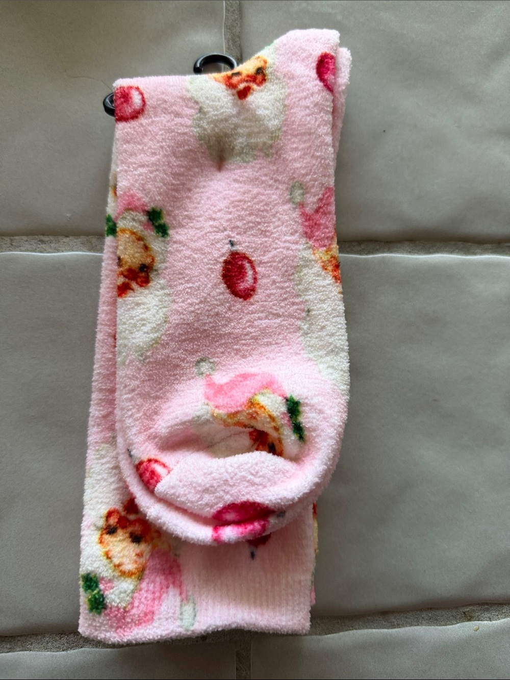 Pink Santa socks